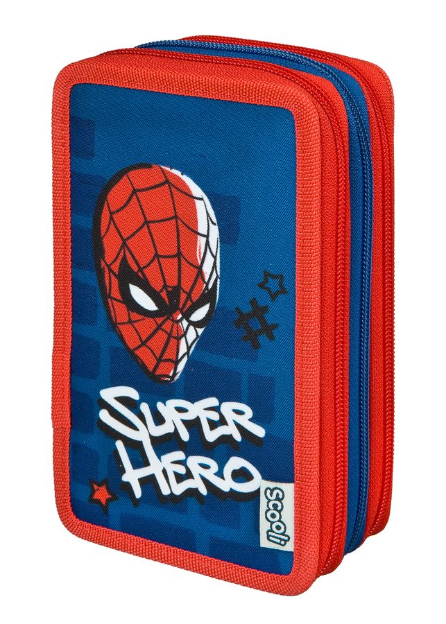  Spider-Man - Tripledecker, gefülltes Schüleretui
