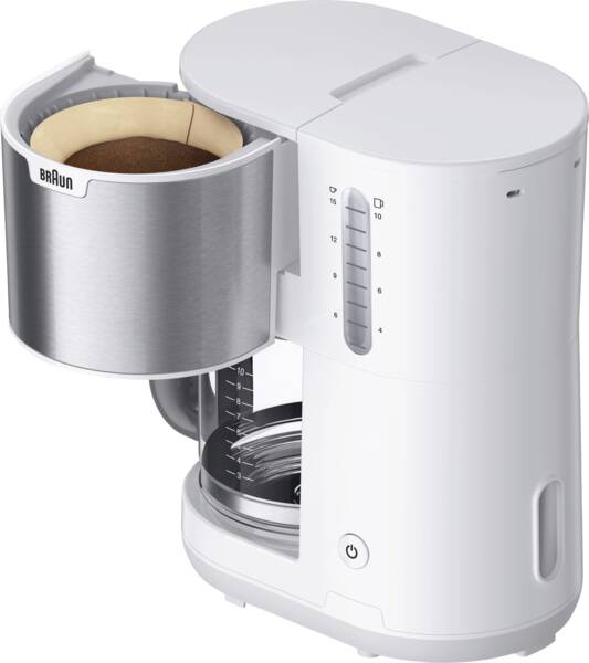 Braun Domestic Home Filterkaffeemaschine KF 1500WH Weiss