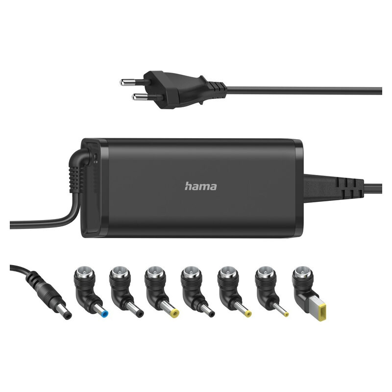 Hama Universal-Notebook-Netzteil, Universal, 8 Steckeradapter, 19V/90W schwarz