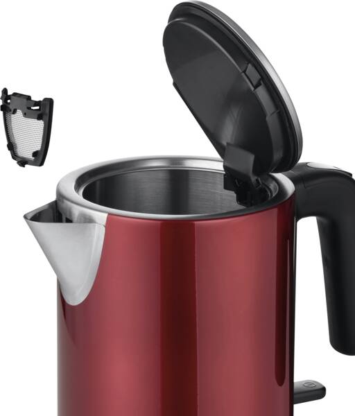 Severin Wasserkocher WK 3427 Edelstahl-Rot
