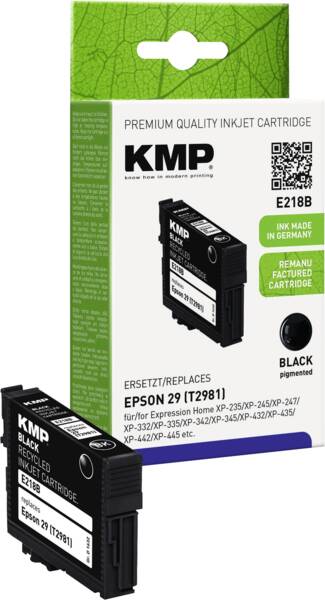 KMP Tintenpatrone E218B Epson 29 (T2981) Black