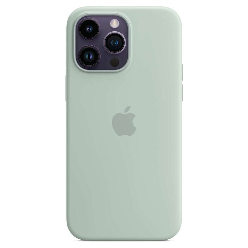 Apple iPhone 14 Pro Max Silikon Case agavengrün