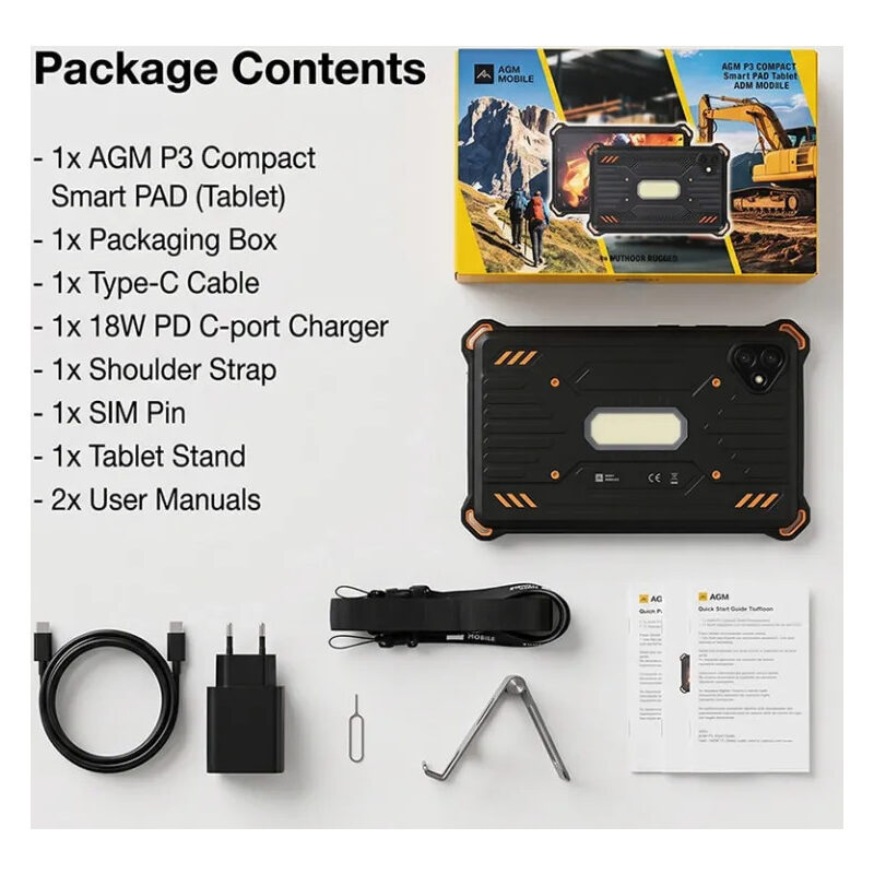 AGM P3 Compact 4G, 6/128, schwarz