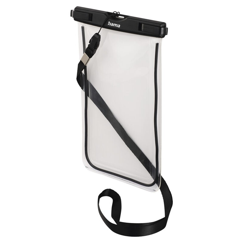 Hama Wasserdichte Handyhülle Finest Sports für Smartphones bis 15,8 x 8 cm, Größe XXL, Schwarz / Weiss