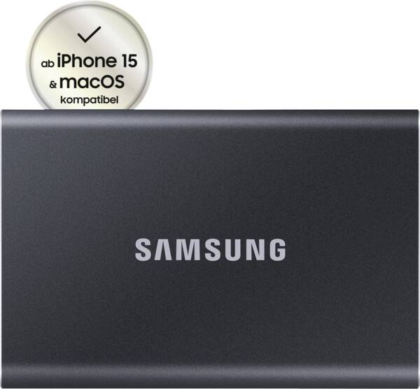 Samsung Solid State Drive T7 Portable SSD 4TB USB 3.2 Gen.2 (10Gbps) Titan-Grau