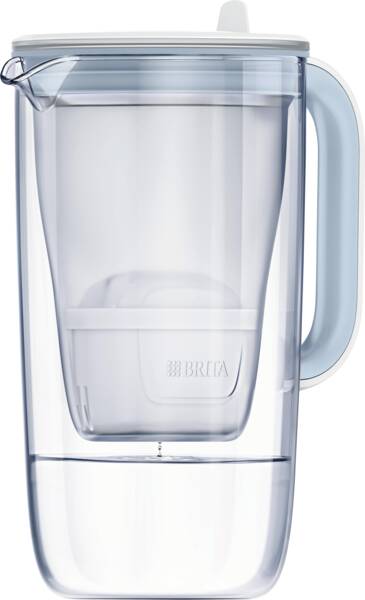 Brita Wasserfilter Glas Kanne Model One Glas-Weiss