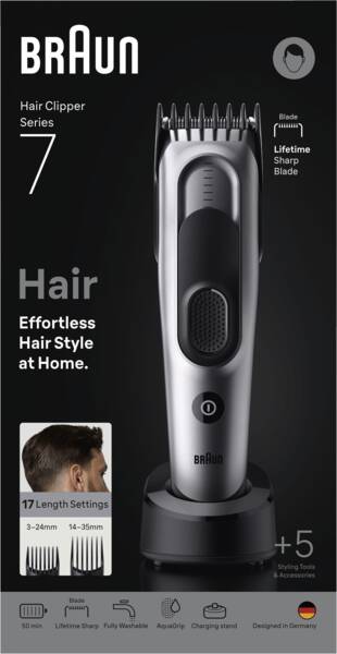 Braun Personal Care Haarschneider HC 7590 Series 7 Space Silver