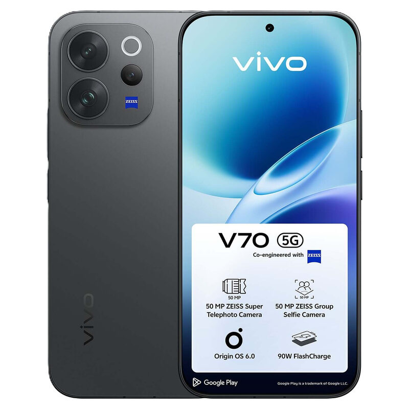 vivo V70 5G 8/256GB, authentic black/schwarz
