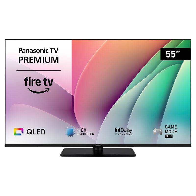 Panasonic TV-55W80AEZC, 55 Zoll/139cm, 4K QLED UHD Smart TV, schwarz