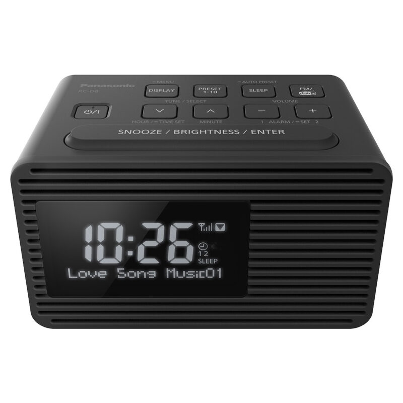 Panasonic RC-D8 Radiowecker DAB+/UKW schwarz