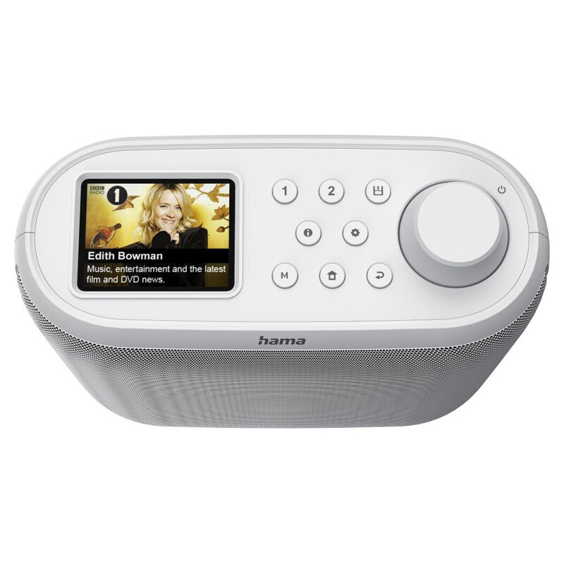 HAMA Digitalradio DIR400, Unterbauradio, Radiowecker, FM/DAB/DAB+/Internetradio/Bluetooth/RX App, Weiss