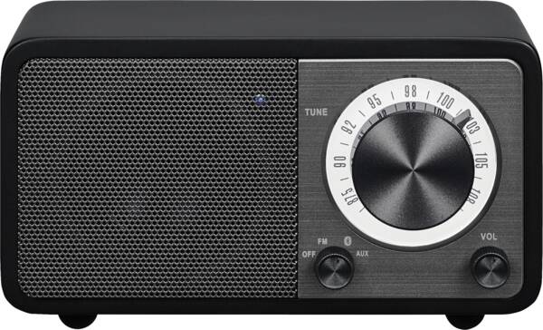 Sangean Design-Radio WR-7 (Genuine Mini) Schwarz-Matt