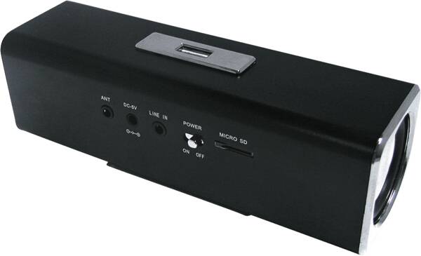 MusicMan Portabler Lautsprecher Soundstation MA Schwarz