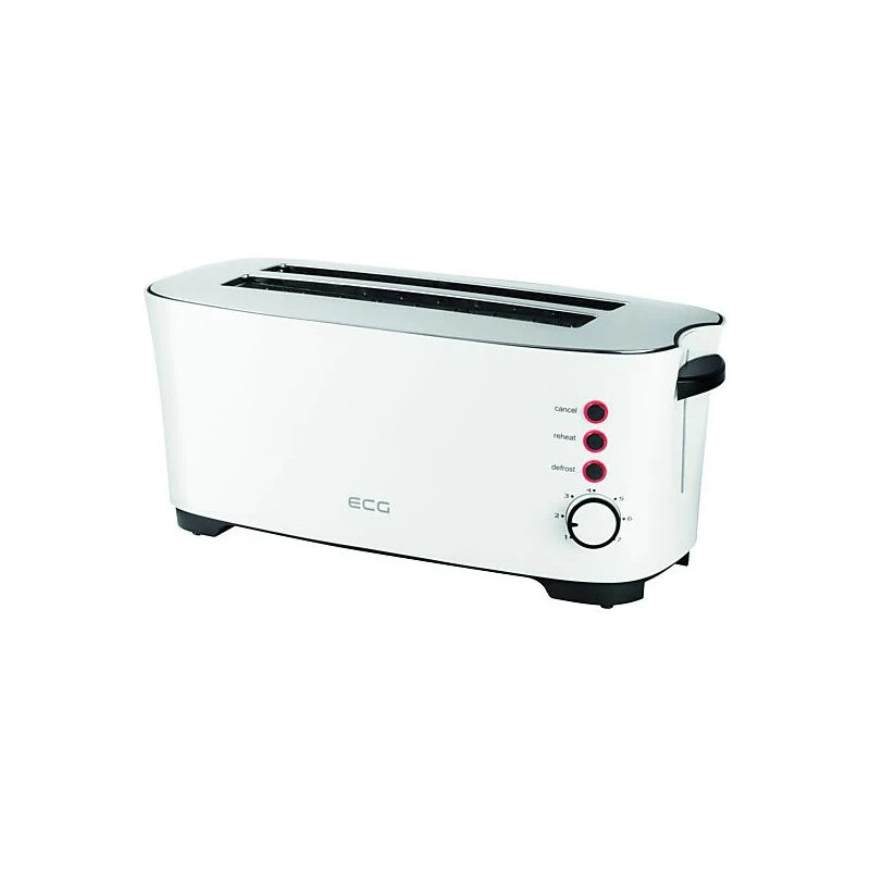 ECG ST 13730, Toaster 1350W für 4 Toastscheiben, weiss