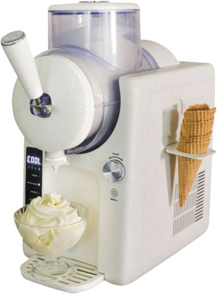 Unold Eismaschine 48950 2in1 Slush- und Softeismaschine Sofie Weiss