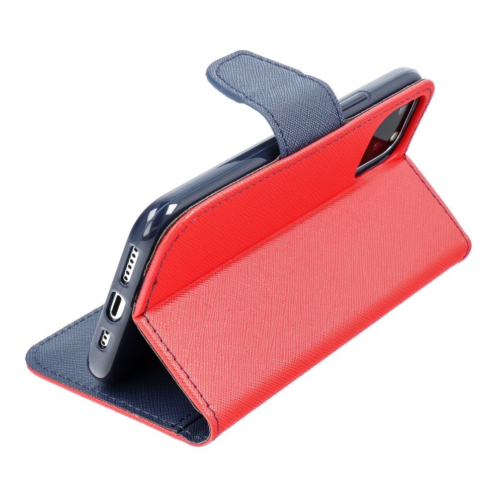 Fancy Book Case für APPLE IPHONE 7 Plus / 8 Plus Rot/Dunkelblau