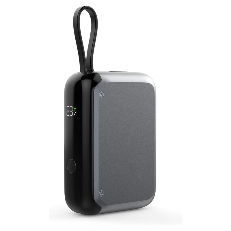 nevox POWERBANK 10000mah mit Intergriertem USB-C Kabel PD-30W