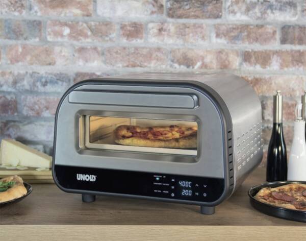 Unold Pizza-Ofen 68816 Pizzaofen LUIGI Silber
