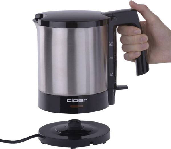 Cloer Wasserkocher 4710 Chrom-Schwarz