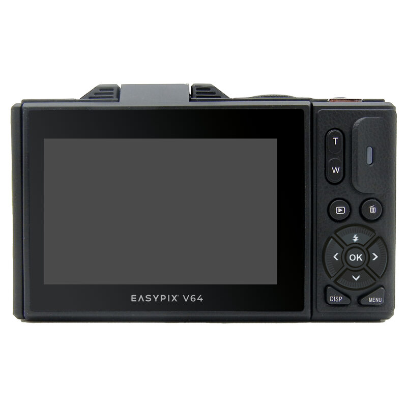 Easypix Digitalkamera V64 FLIP mit Klappbildschirm, Schwarz