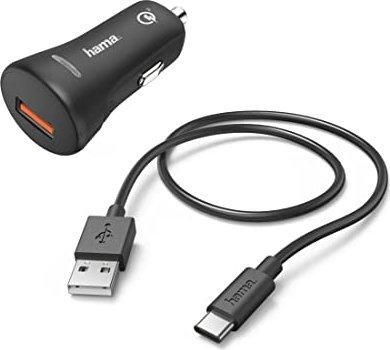 Hama Kfz-Ladeset USB USB-C QC 3.0 3A schwarz