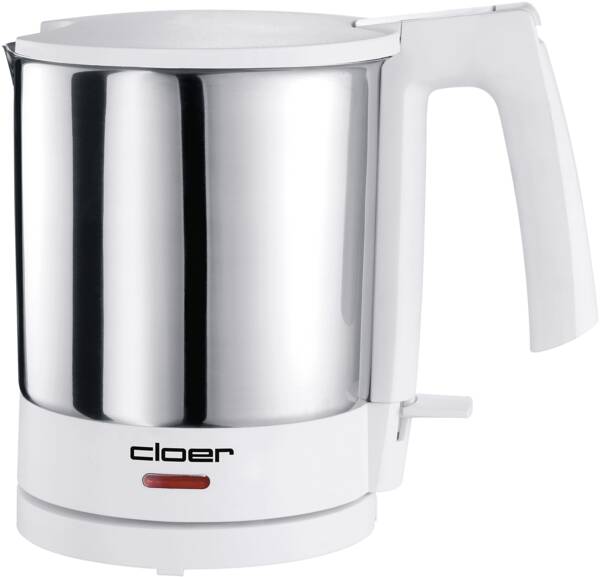 Cloer Wasserkocher Wasserkocher 4701 Edelstahl-Weiss