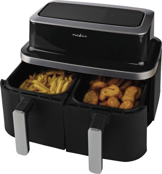 Nedis HH Doppel-Heißluft-Fritteuse KAAF320BK