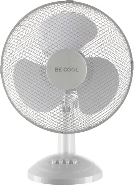 BE COOL Tisch-Ventilator BC12TF Weiss