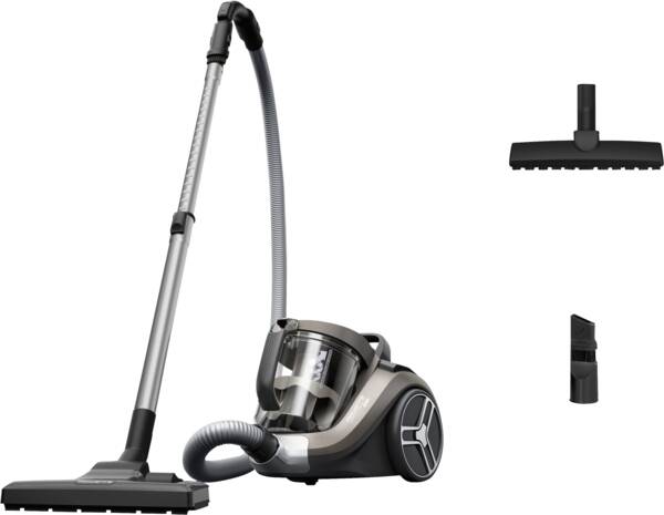 Rowenta Bodenstaubsauger RO4B30 Compact Power XXL Parkett Chrom