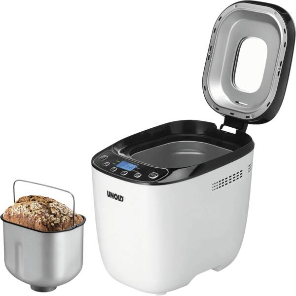 Unold Brotbackautomat 68010 Backmeister Design Weiss-Schwarz