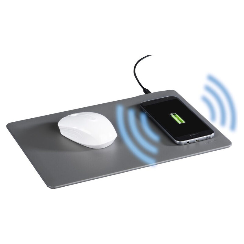 Hama Mauspad Wireless Charging, Schwarz