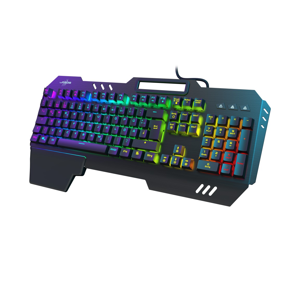uRage Gaming-Keyboard "Exodus 800 Mechanical", Blaue Switches, Schwarz, QWERTZ DE