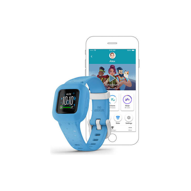 Garmin VIVOFIT JR. 3 STERNE (Blau/weiß graviert)