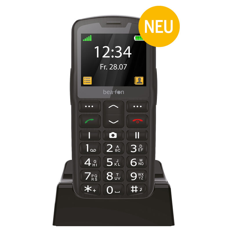 Beafon SL260 LTE inkl. Ladeschale schwarz/silber