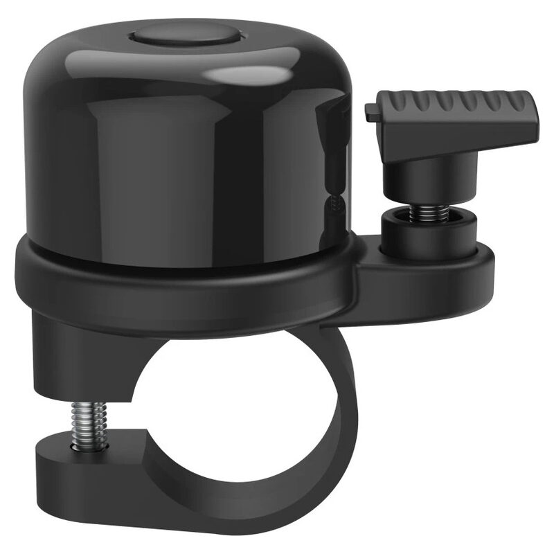Hama Fahrradklingel AirBell mit AirTag-Halter, Schwarz