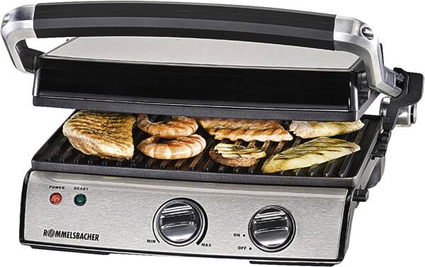 Rommelsbacher Kontaktgrill KG 2020 Edelstahl
