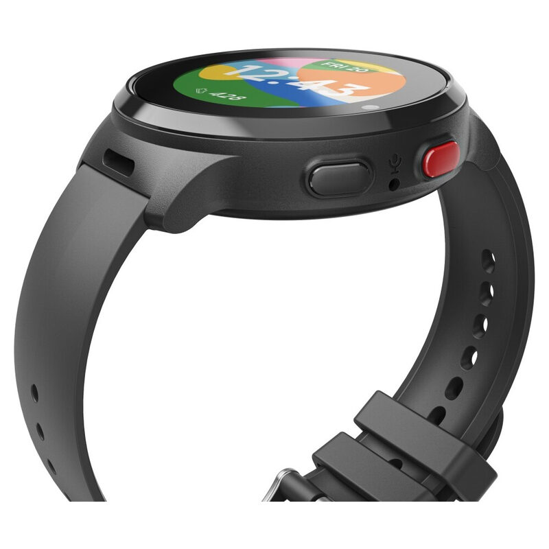Hama Kinder-Smartwatch, GPS, SOS-Taste, Bluetooth, Telefonfunktion, Schwarz