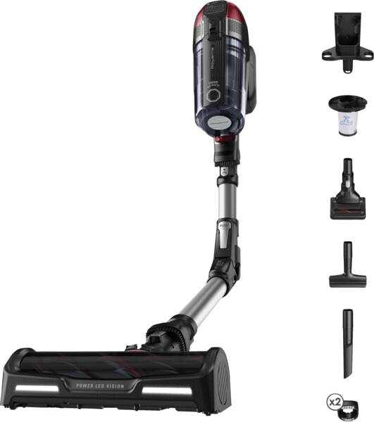 Rowenta Akku-Stielsauger RH98A7 X-Force Flex 12.60 Animal Rot-Silber