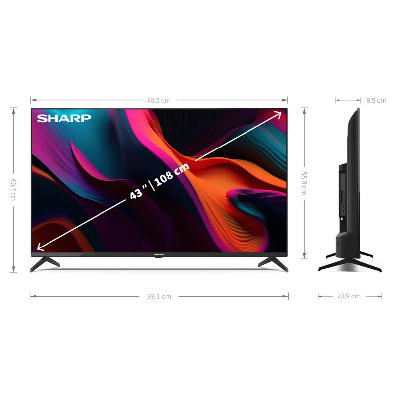 Sharp 43 Zoll GL4260E 4K UHD LED TV schwarz