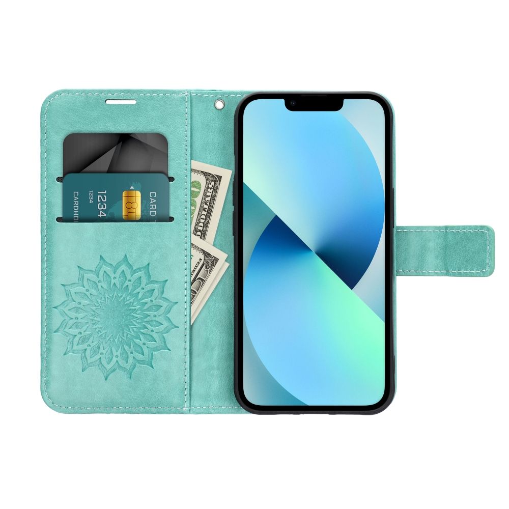 MEZZO Book Case für SAMSUNG GALAXY A33 5G Mandala grün