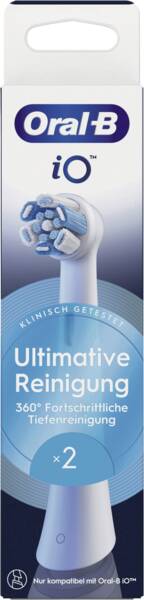 Oral-B Aufsteckbürste für Zahnbürsten iO Ultimative Reinigung 2er Weiss