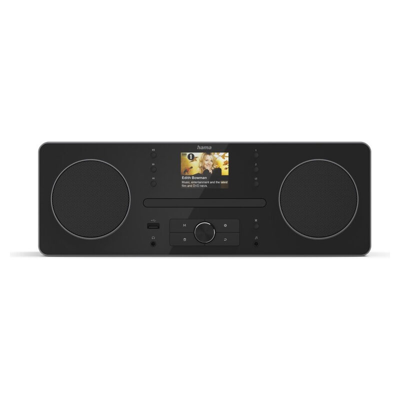Hama Digitalradio DR1560CBT, CD,FM/DAB/DAB+, Bluetooth RX, Radiowecker, Schwarz