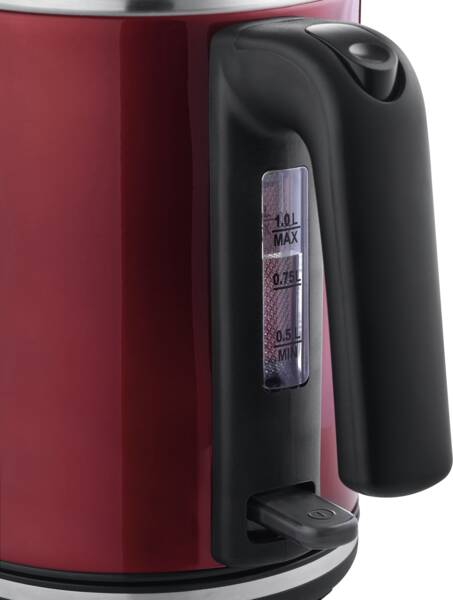 Severin Wasserkocher WK 3427 Edelstahl-Rot
