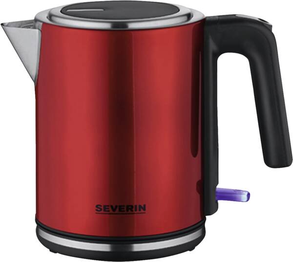 Severin Wasserkocher WK 3427 Edelstahl-Rot