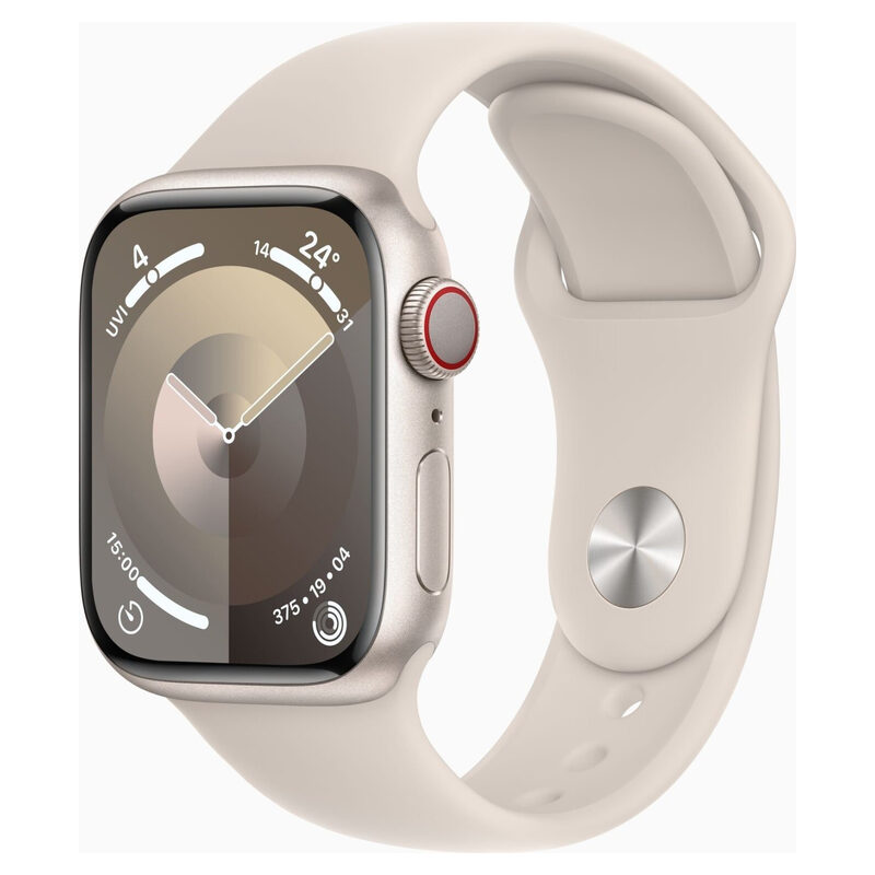 Apple Watch,S9,CELL,41mm,M/L,weiß