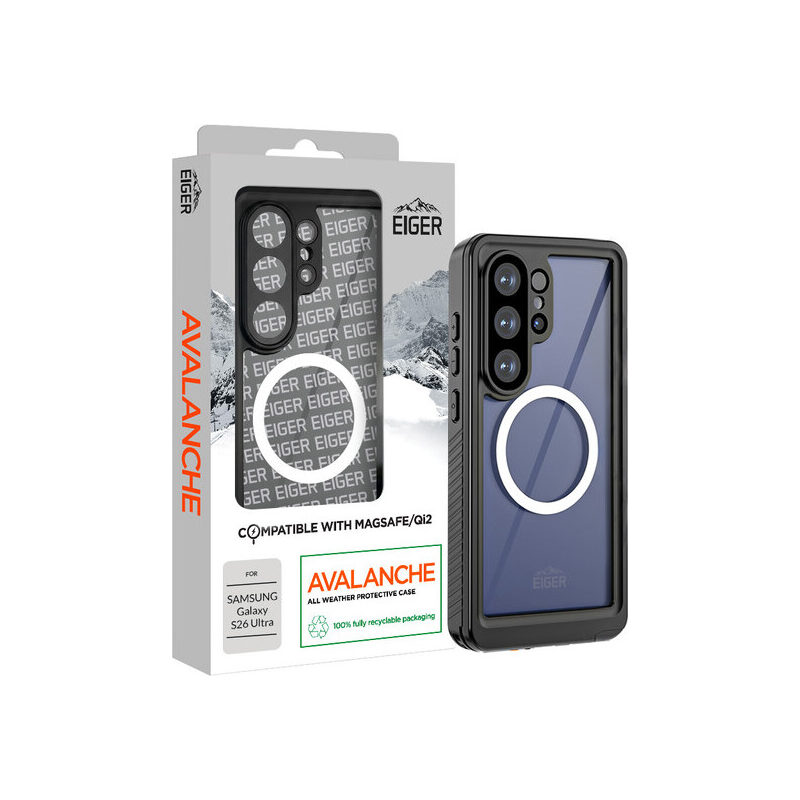 Eiger Avalanche Case für Samsung Galaxy S26 Ultra, schwarz
