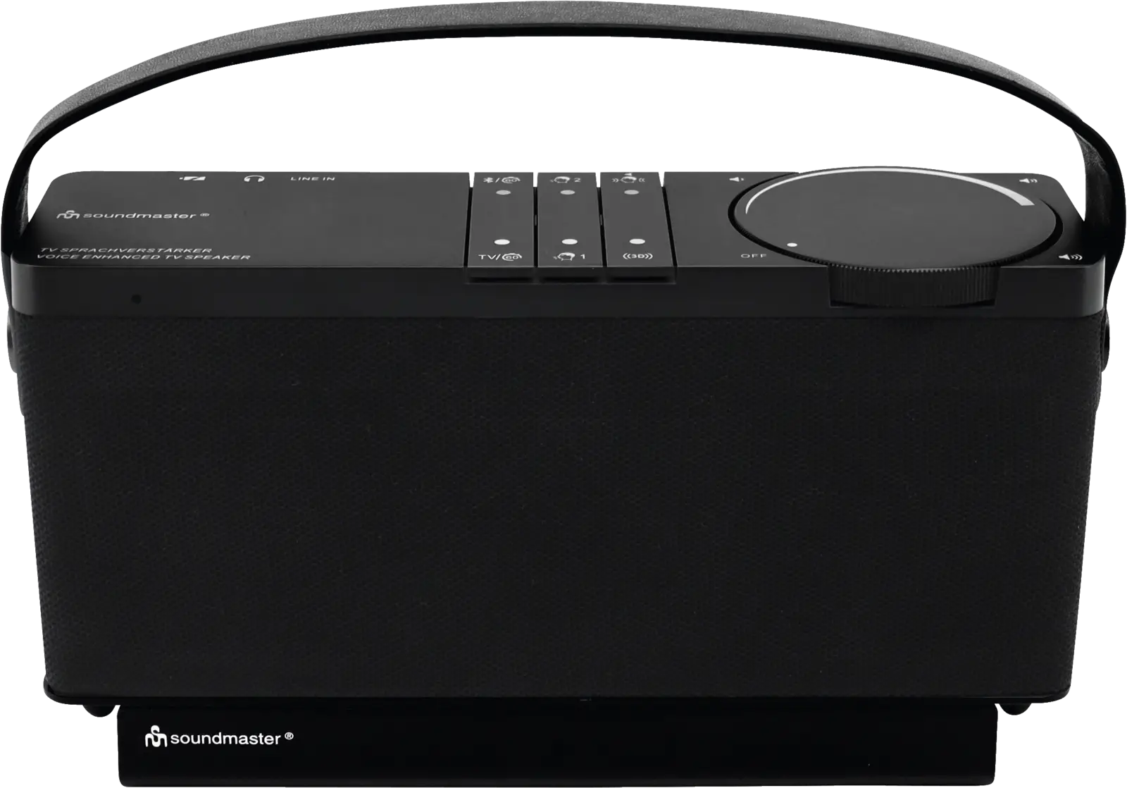 Soundmaster Portabler Lautsprecher Horst TV Sprachverstärker — Schwarz