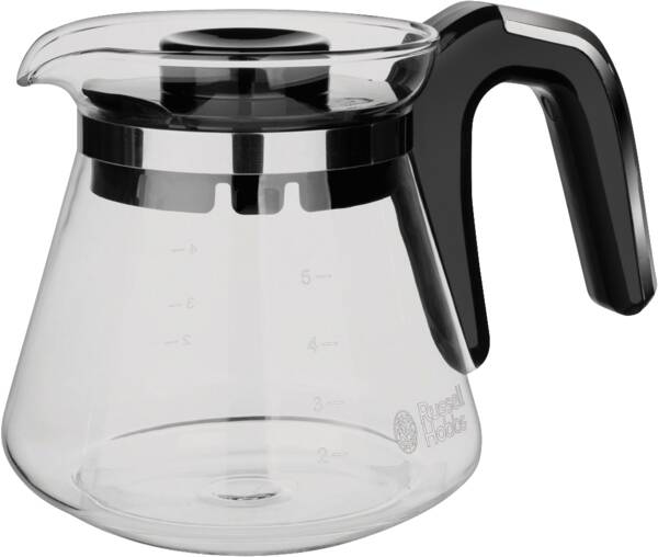 Russell Hobbs Filterkaffeemaschine Compact Home Mini Glas Edelstahl-Schwarz