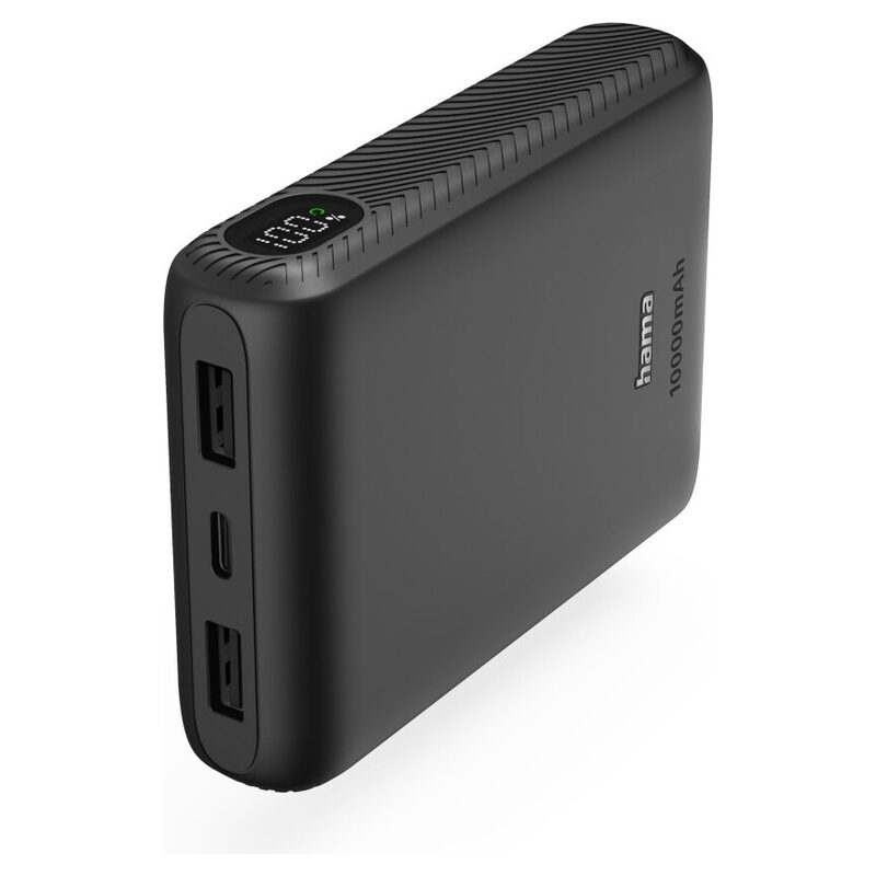 Hama Power Pack, 10000mAh, Fast Charge, USB-C + 2xUSB-A, Anthrazit