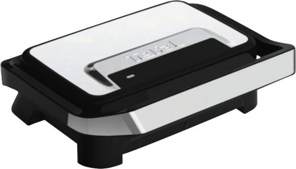Tefal Kontaktgrill GC270D Inicio Compact Edelstahl-Schwarz
